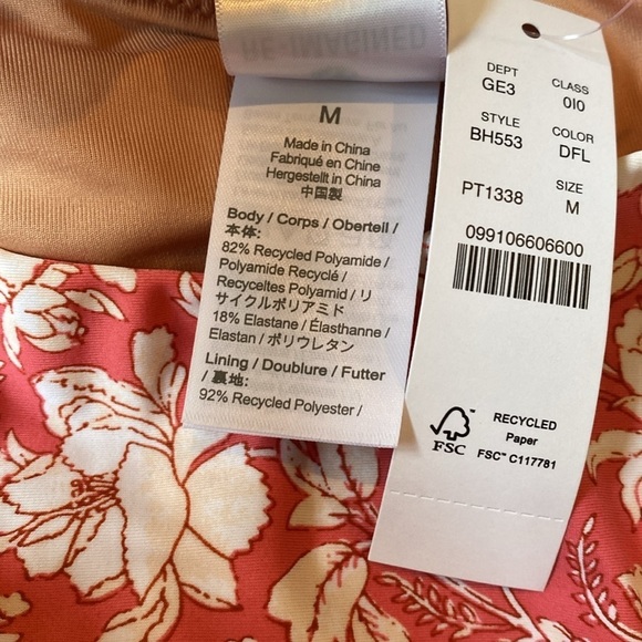 J Crew Curved waist cheeky bikini bottom in tossed floral NWT - Picture 4 of 4